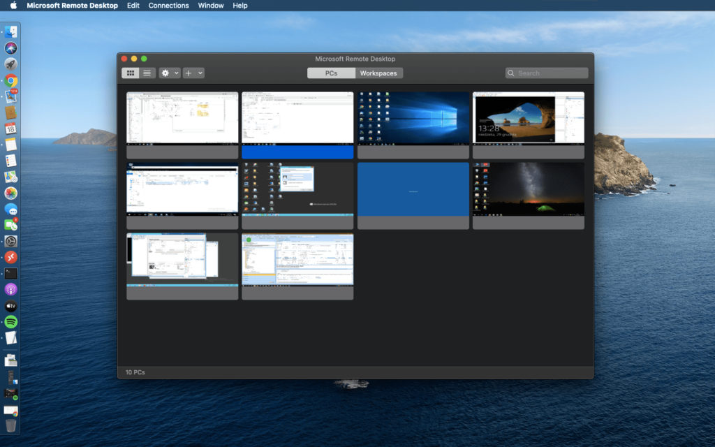 Microsoft Remote Desktop na MacOS